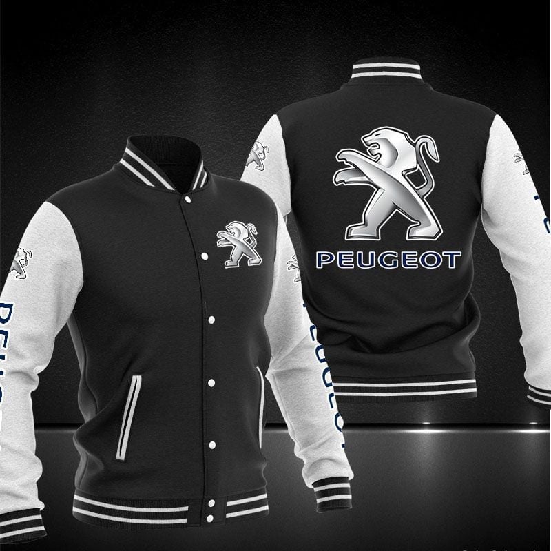 Peugeot Logo Baseball Varsity Jacket Full Color