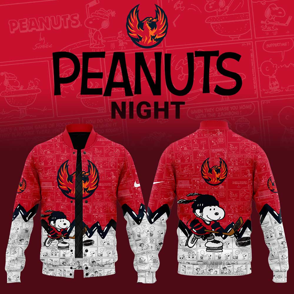 Coachella Valley Firebirds 75Th Anniversary Of Peanuts Jacket