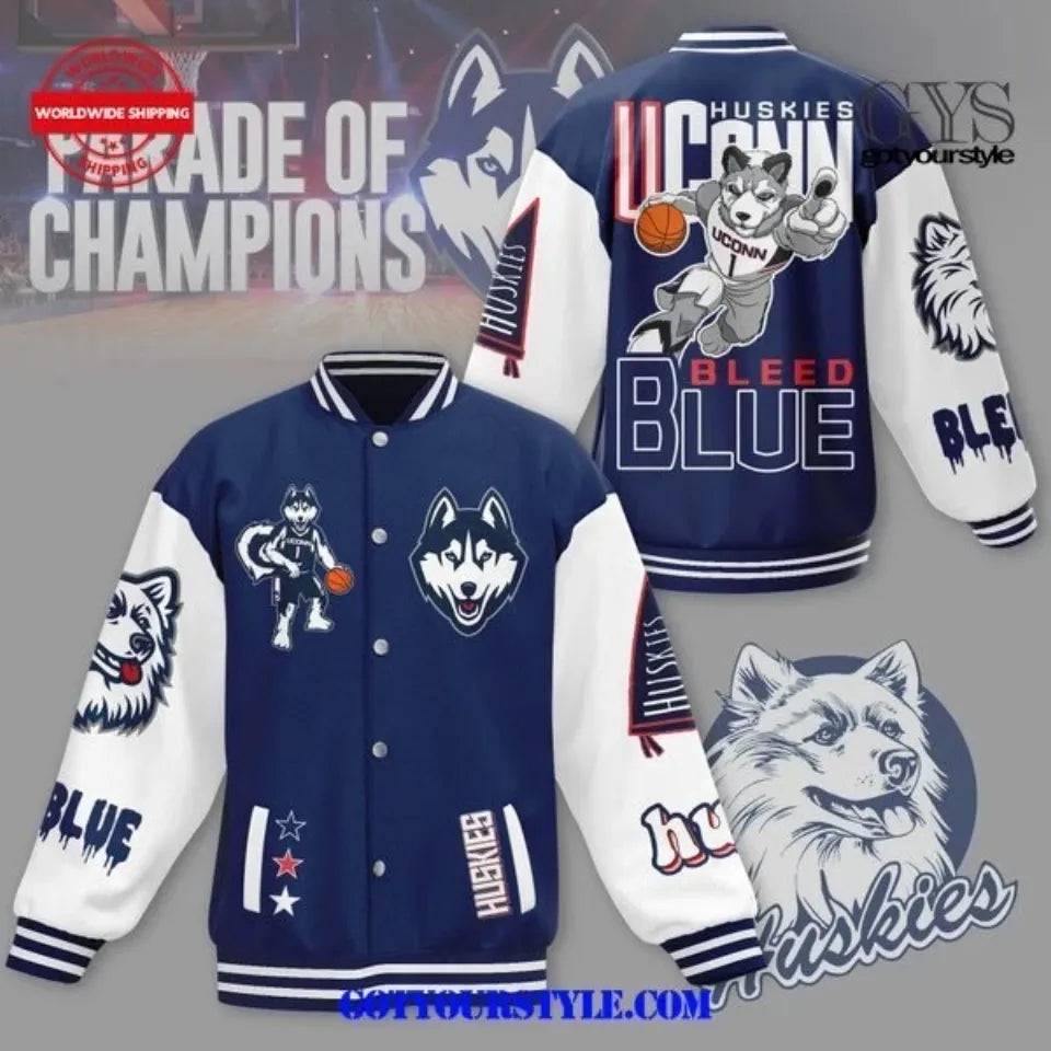 Stylish Huskies Varsity Jacket – Show Your Team Spirit In Premium Comfort!