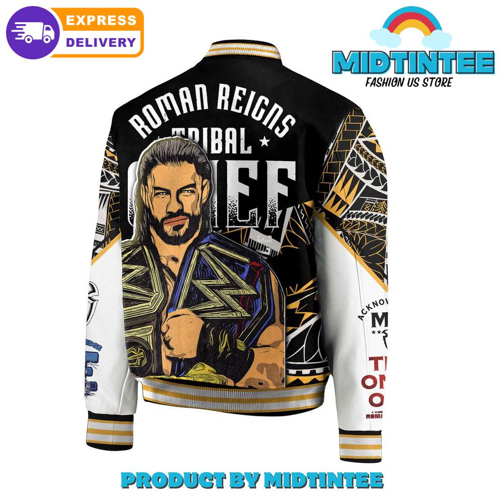 Wwe Roman Reigns Tribal Chief Bomber Jacket - Champion Style With Express Delivery