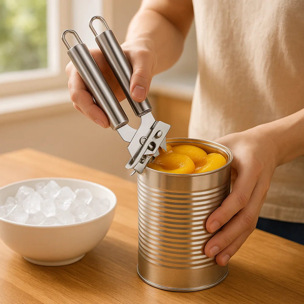 Multifunctional Bottle Opener Heavy-Duty Kitchen Gadget Jar Opener Tool Stainless Steel Manual Can Opener Rust-Resistant
