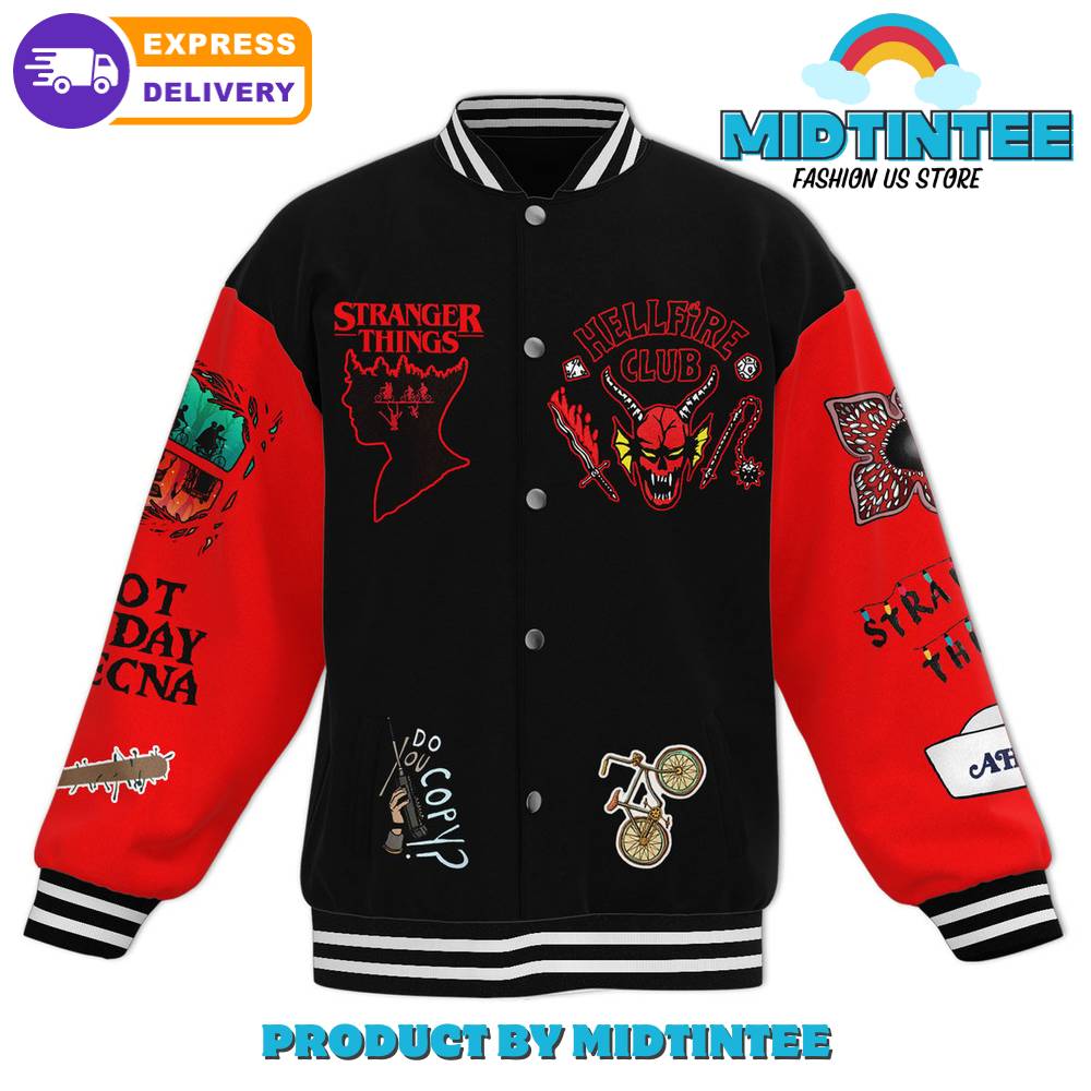 Stranger Things Varsity Jacket - Hellfire Club Design, Fast Shipping Available!