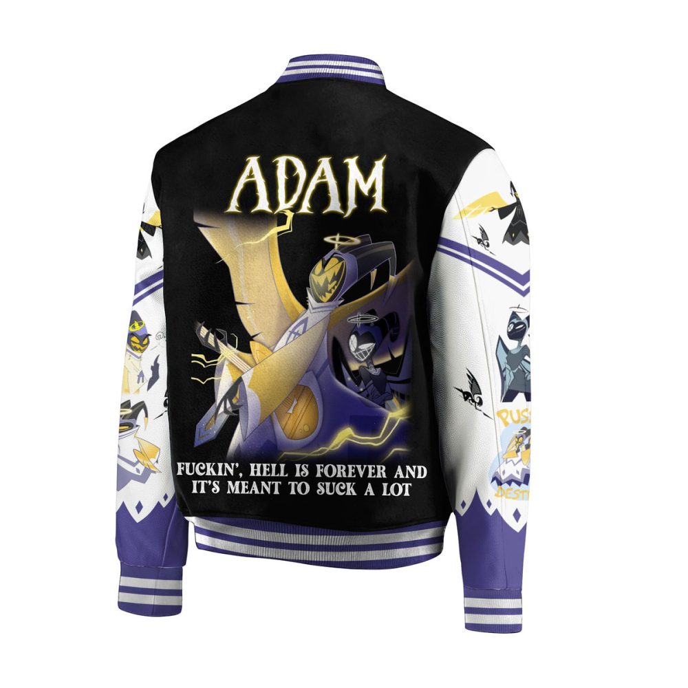 Stylish Hazbin Hotel Graphic Varsity Jacket - Unique Anime Design For Fans