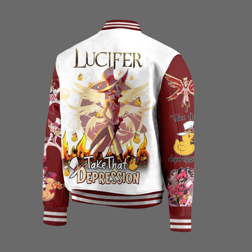 Stylish Lucifer Anime Varsity Jacket - Unique Design, Bold Colors, Perfect For Fans!