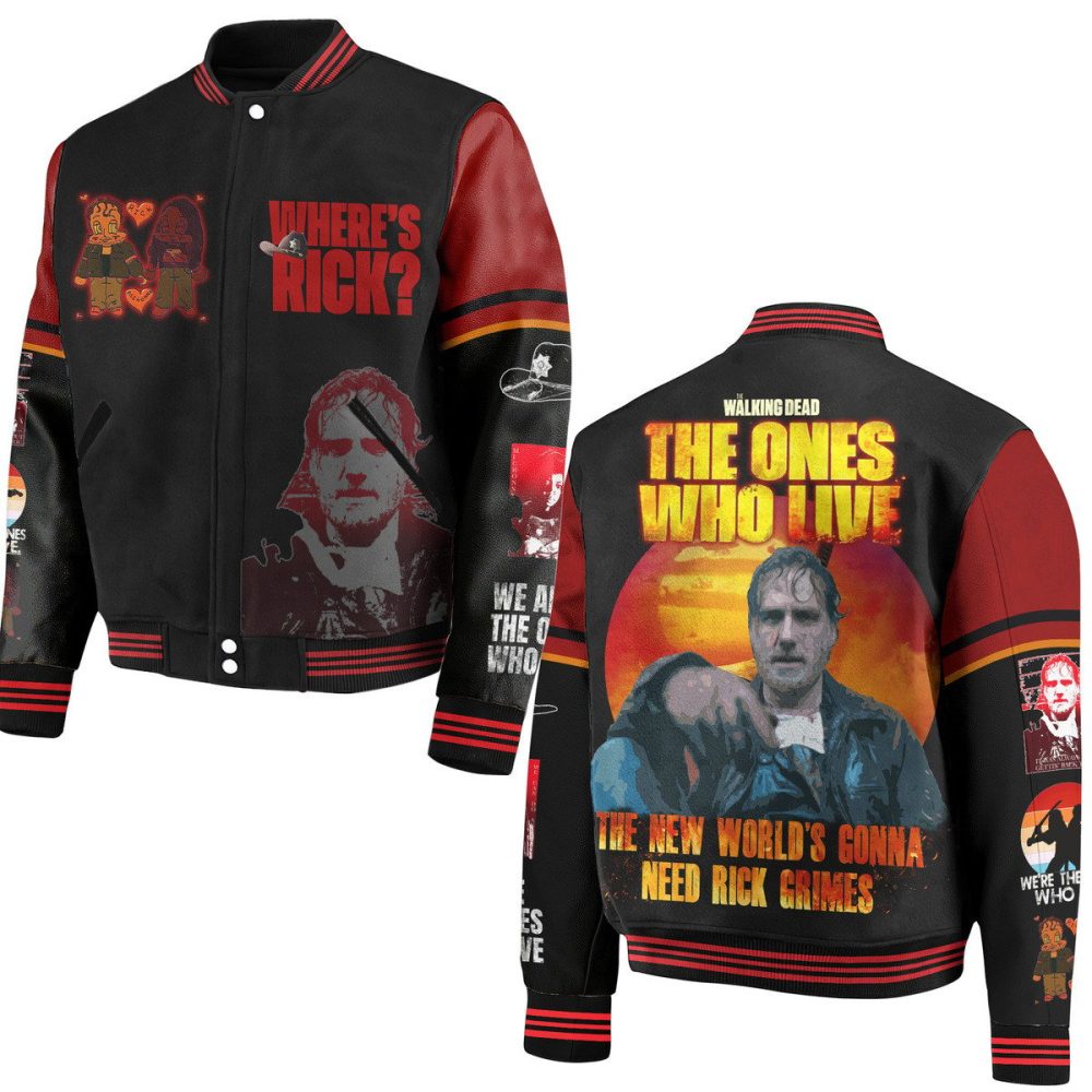 Exclusive Walking Dead Jacket - 'Where'S Rick?' Design - Bold &amp; Stylish Apparel For Fans