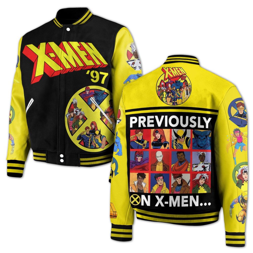 X-Men '97 Retro Varsity Jacket – Bold Design, Iconic Characters, Ultimate Fan Gear!