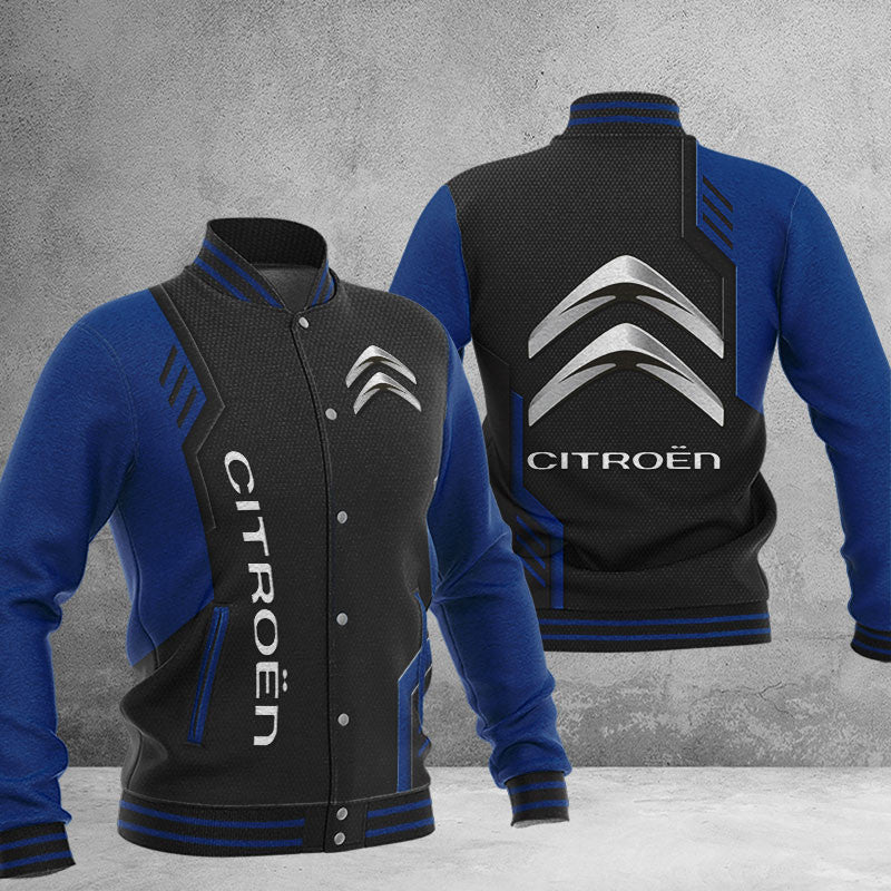 Citroen Dmhj0684 Baseball Jacket Logo Baseball Varsity Jacket
