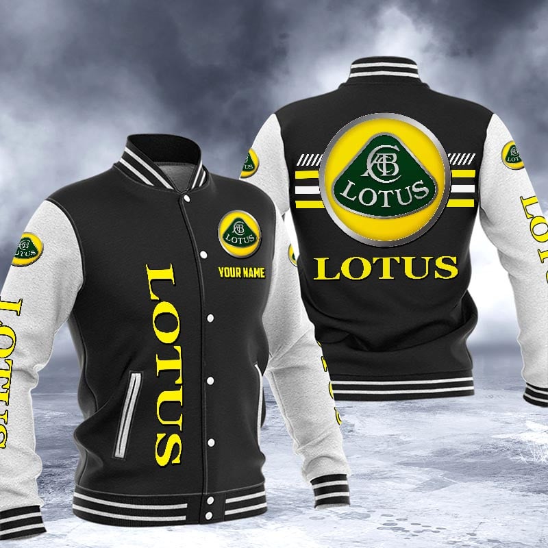 Lotus Dmhj1532 Logo Baseball Varsity Jacket