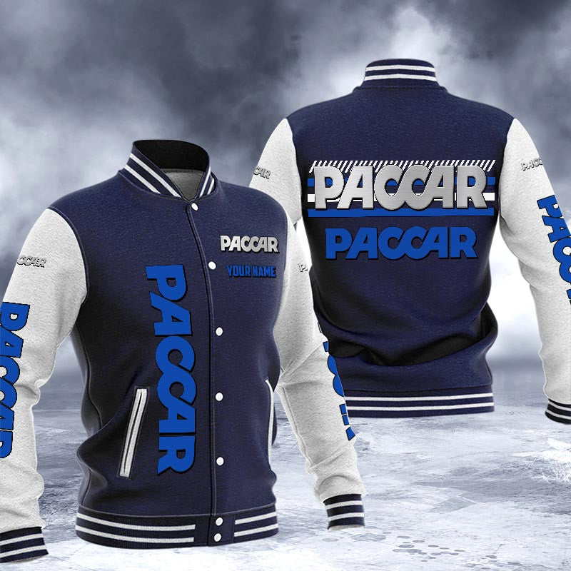 Paccar Dmhj1665 Logo Baseball Varsity Jacket