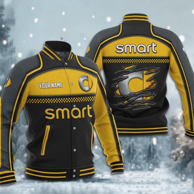 Smart Dmhj1852 Baseball Jacket Logo Baseball Varsity Jacket
