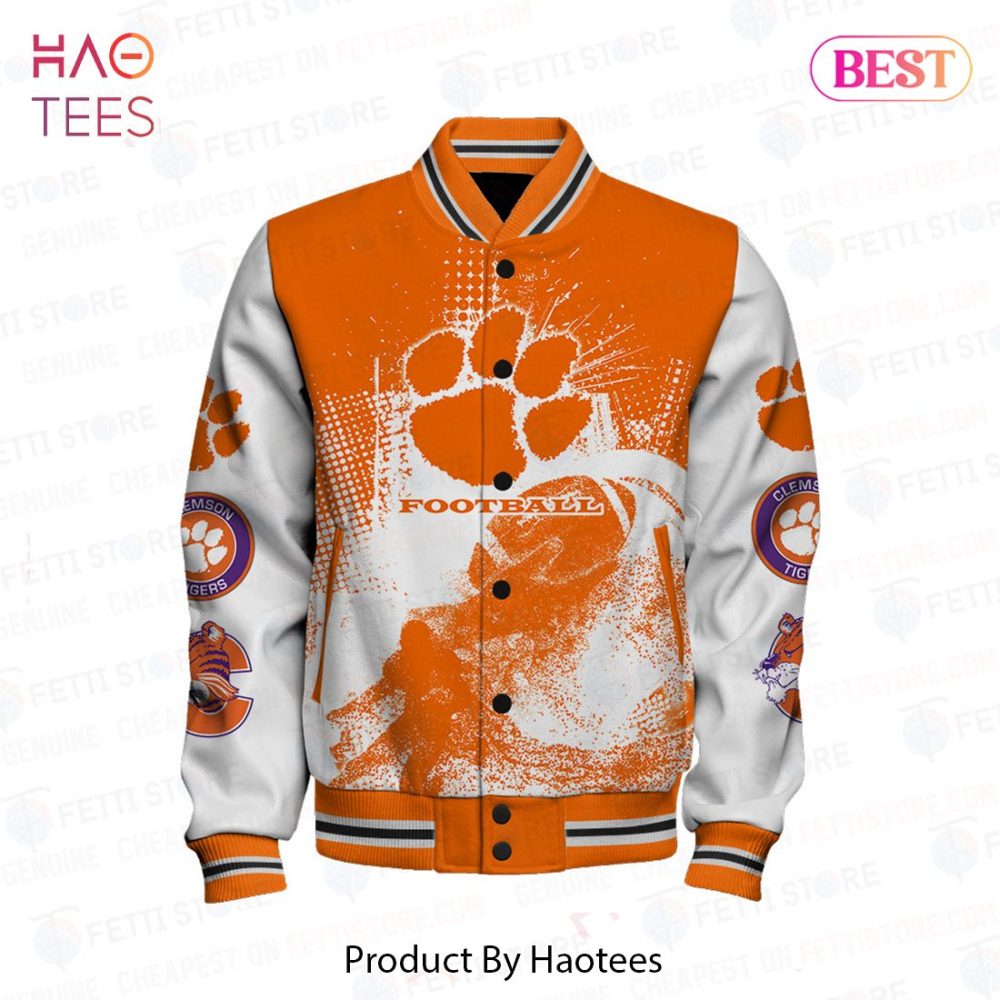 Stylish Orange Tigers Varsity Jacket - Perfect For Football Fans, Unisex Design, Limited Edition