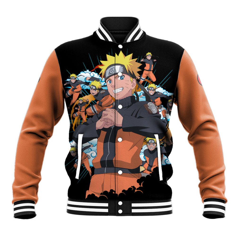 Uzumaki Shadow Clone Jutsu - Naruto Baseball Jacket Anime Style Ts04