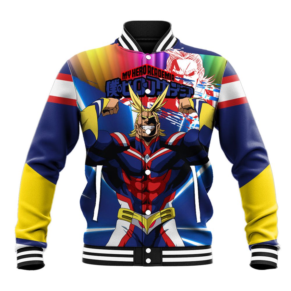 Toshinori Yagi - My Hero Academia Baseball Jacket Anime Style Ts04