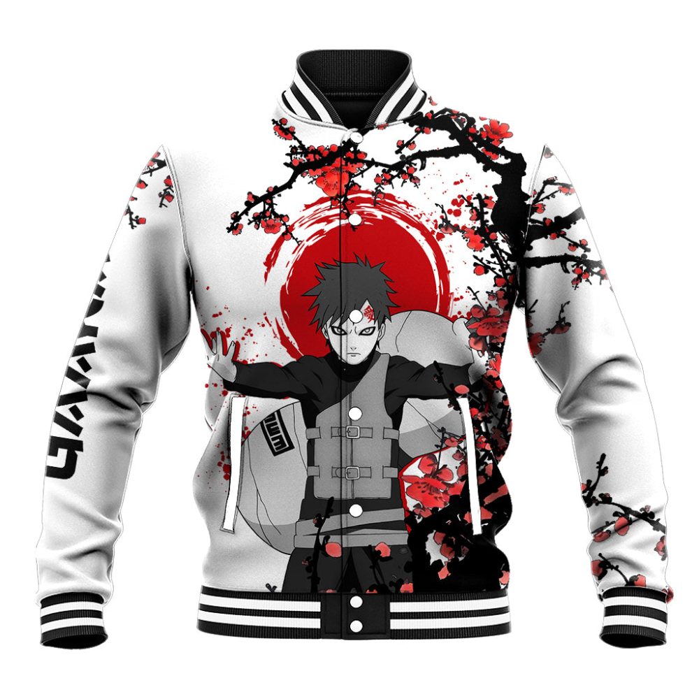 Gaara - Japan Style Anime Baseball Jacket Ts04