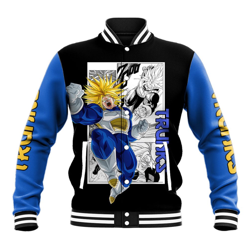 Future Trunks Ultra Ssj Baseball Jacket Dragon Ball Ts04