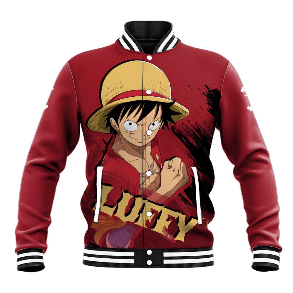 Monkey D Luffy - One Piece Anime Baseball Jacket Ts04