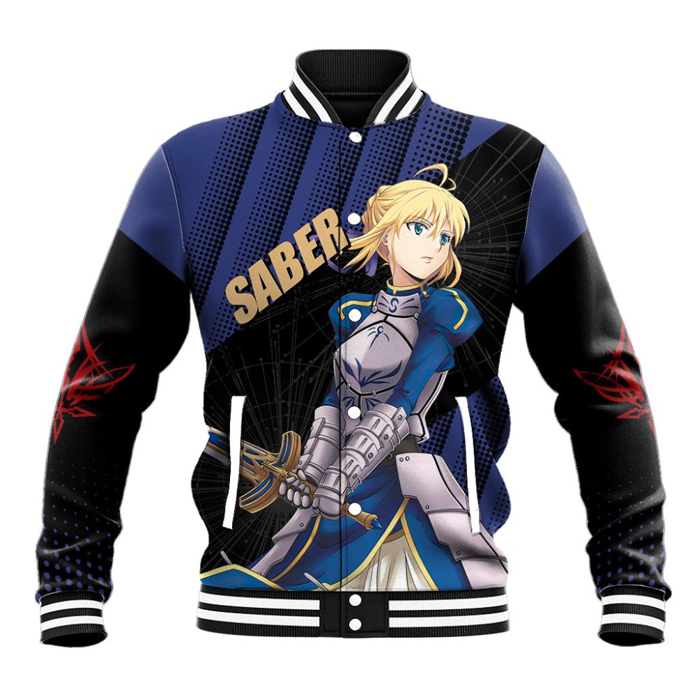 Saber Baseball Jacket Fate Stay Night Ts04