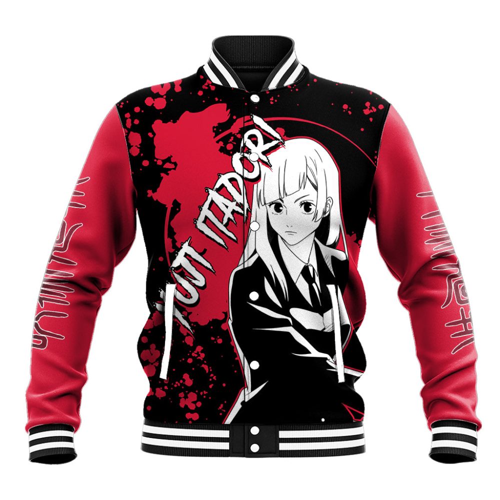 Kasumi Miwa Jujutsu Kaisen Baseball Jacket Manga Style Art Ts04