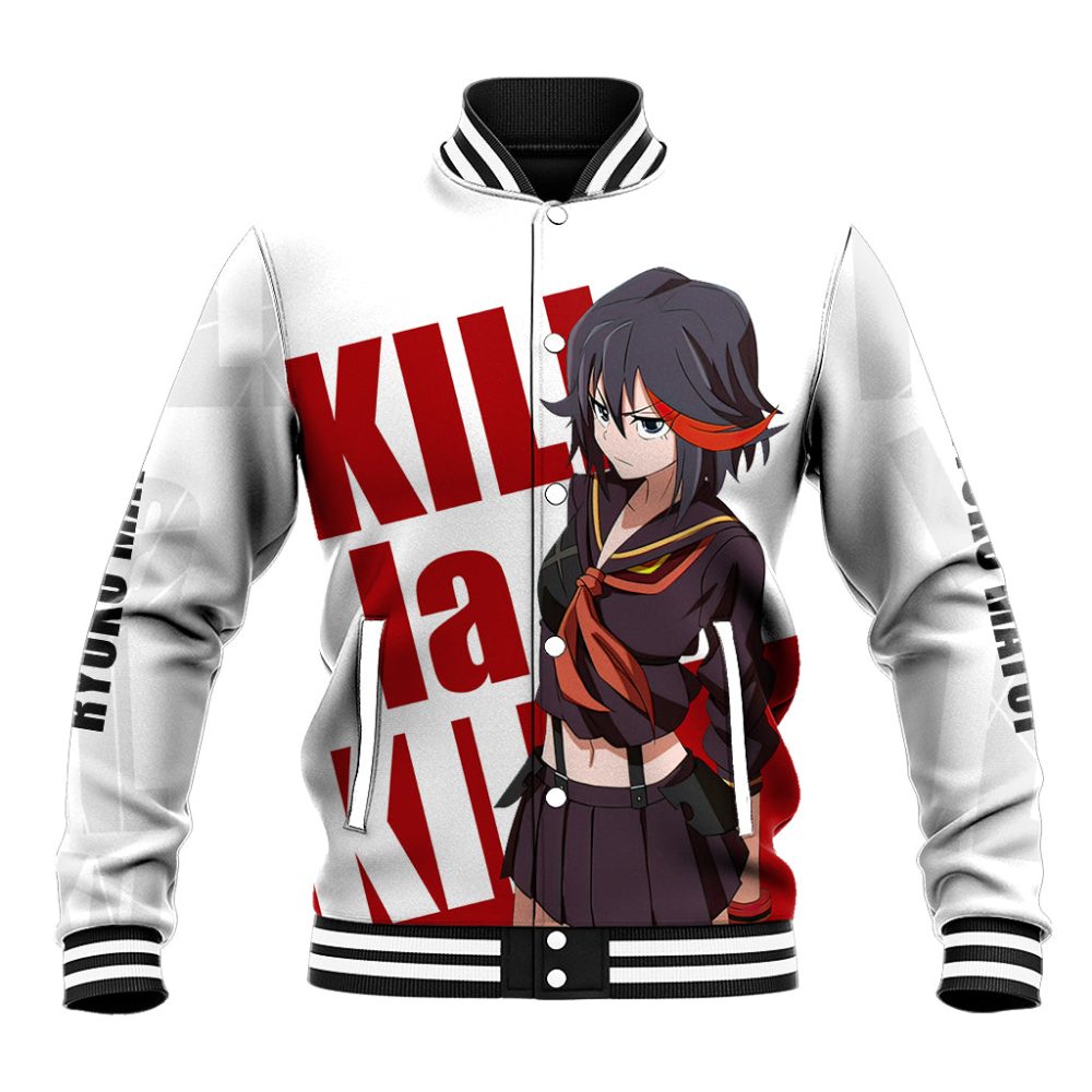 Ryuko Matoi Kill La Kill Baseball Jacket Anime Style Ts04