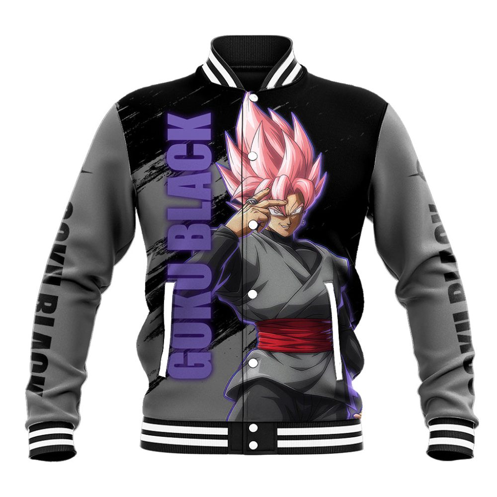 Goku Black Rose Baseball Jacket Ts04